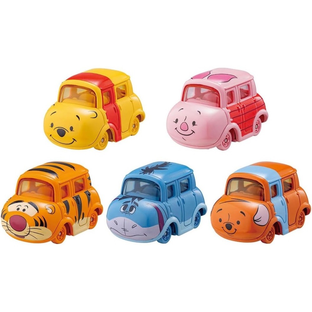 【9月限定】TOMICA 小熊維尼和朋友們收納車、合金車（5入）-細節圖2