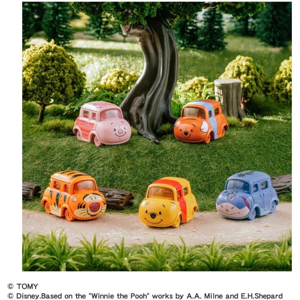 【9月限定】TOMICA 小熊維尼和朋友們收納車、合金車（5入）-細節圖8