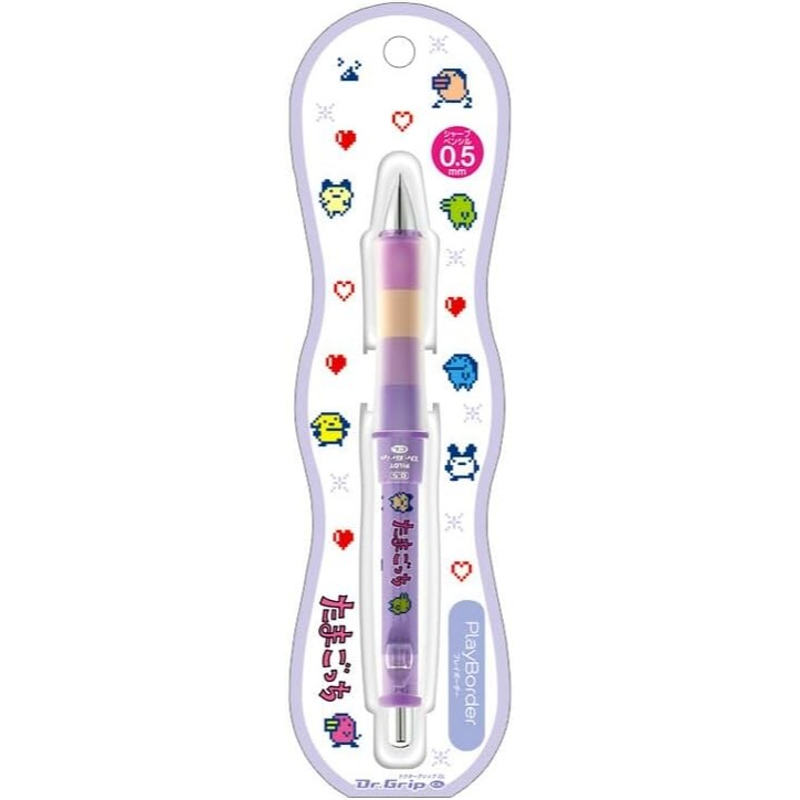 日本 CRUX 塔麻可吉 聯名百樂 Dr.Grip 搖搖自動鉛筆 0.5mm (薄荷綠/薰衣草紫)-細節圖3