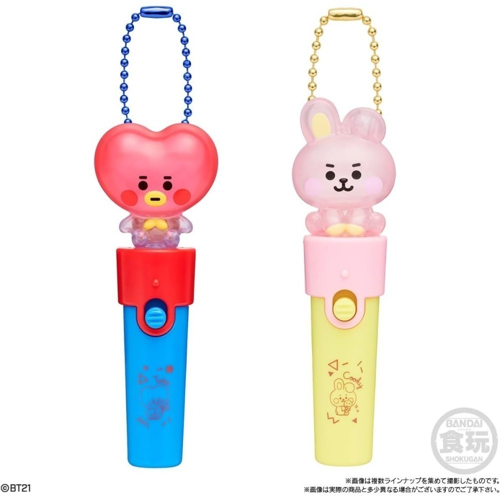【9月限定】BT21 手電筒發光吊飾食玩 第2彈 (10入/盒)-細節圖3