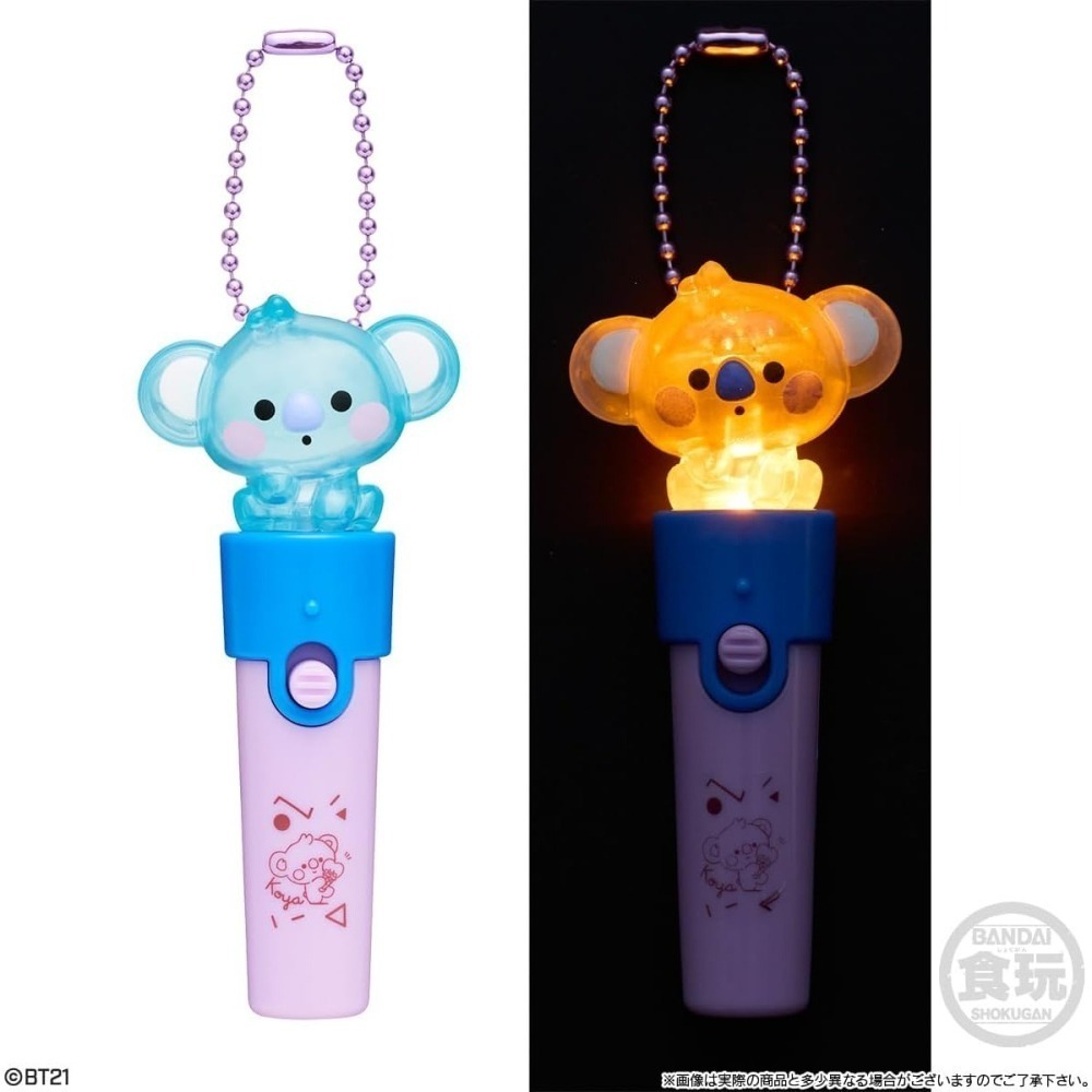 【9月限定】BT21 手電筒發光吊飾食玩 第2彈 (10入/盒)-細節圖5