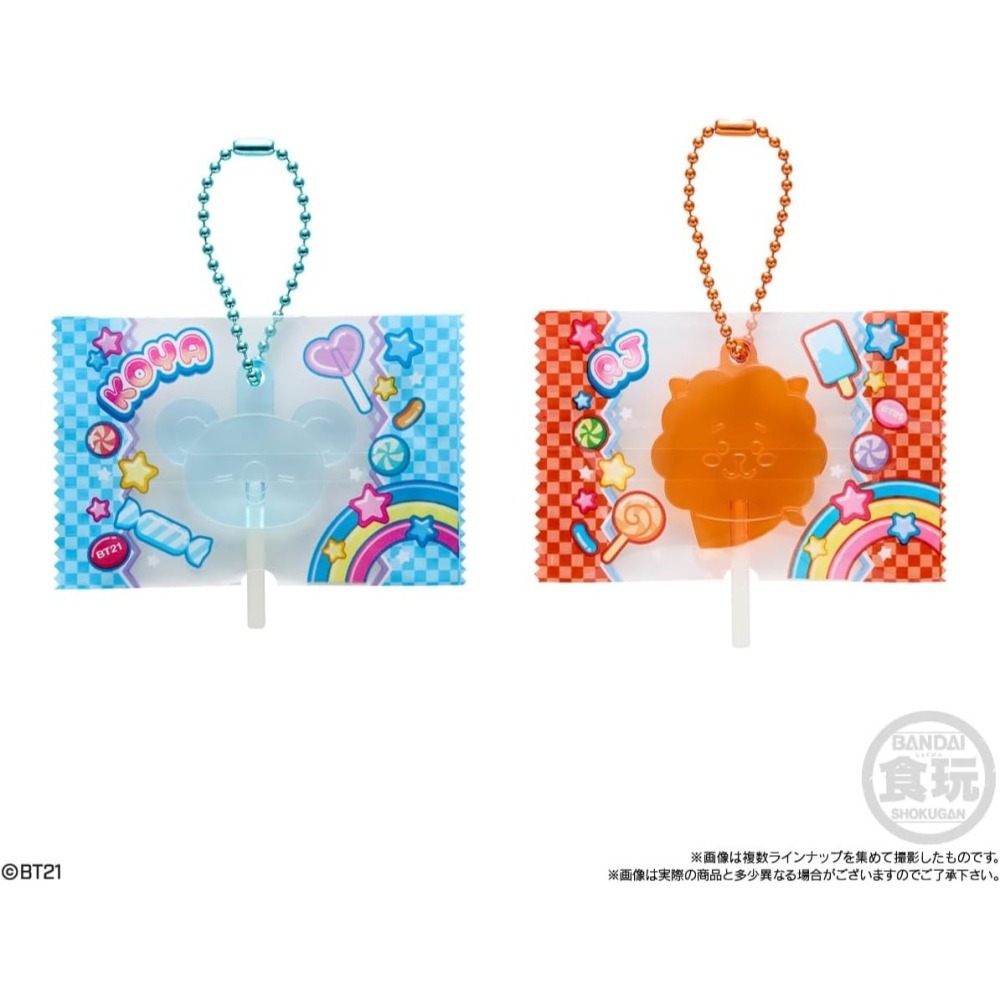 【10月限定】BT21 棒棒糖吊飾食玩(12入/一中盒)-細節圖2