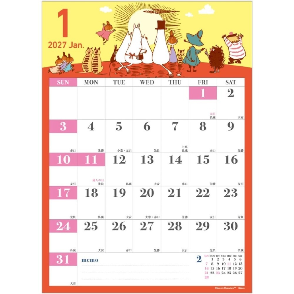 麵包超人 2027年壁掛月曆(多款)-細節圖8