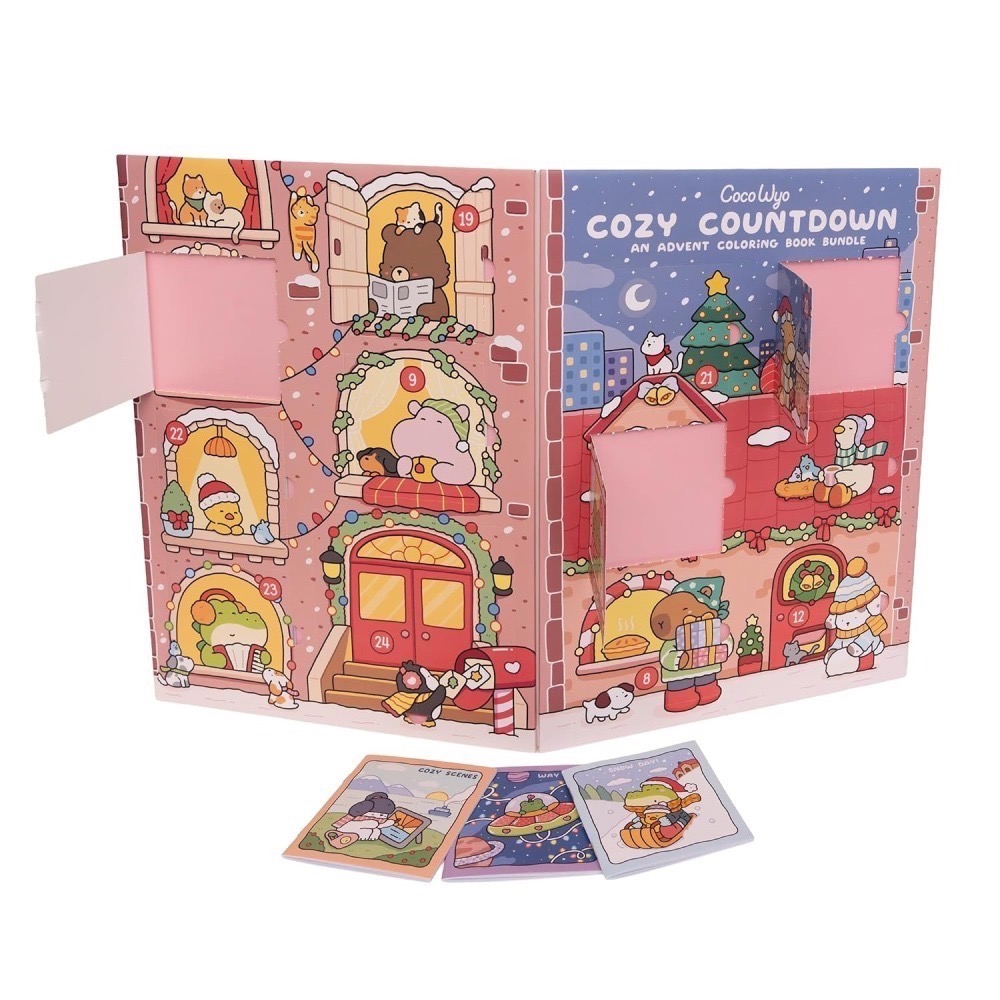 Cozy Countdown 聖誕節倒數月曆著色繪本套組(多款)-細節圖8