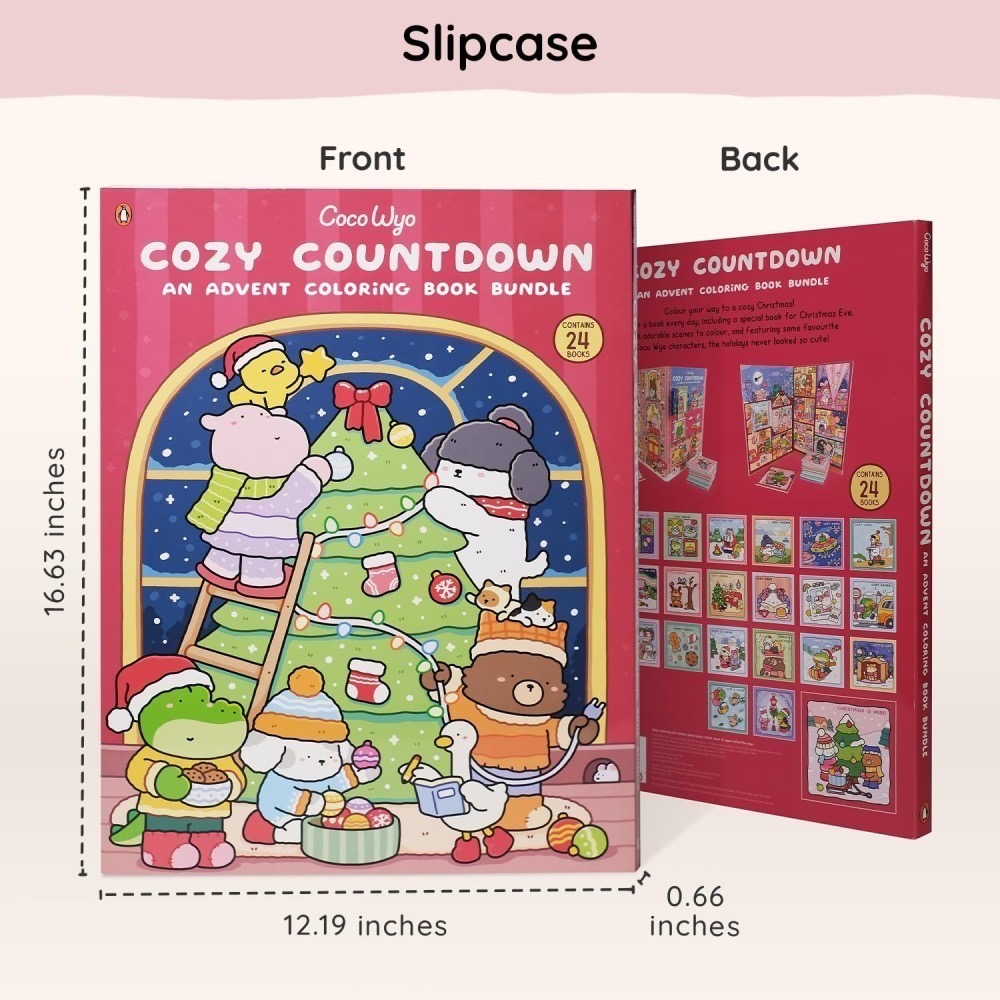 Cozy Countdown 聖誕節倒數月曆著色繪本套組(多款)-細節圖11