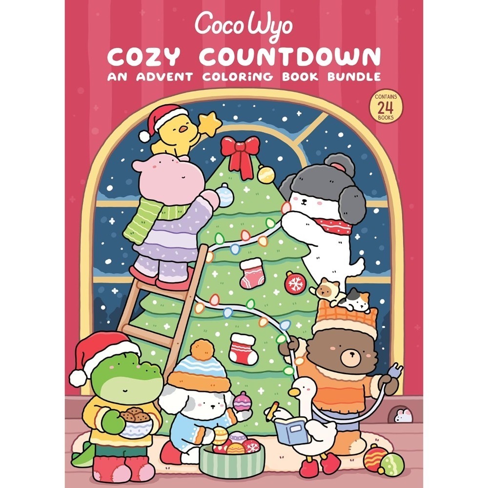 Cozy Countdown 聖誕節慶倒數著色繪本套組