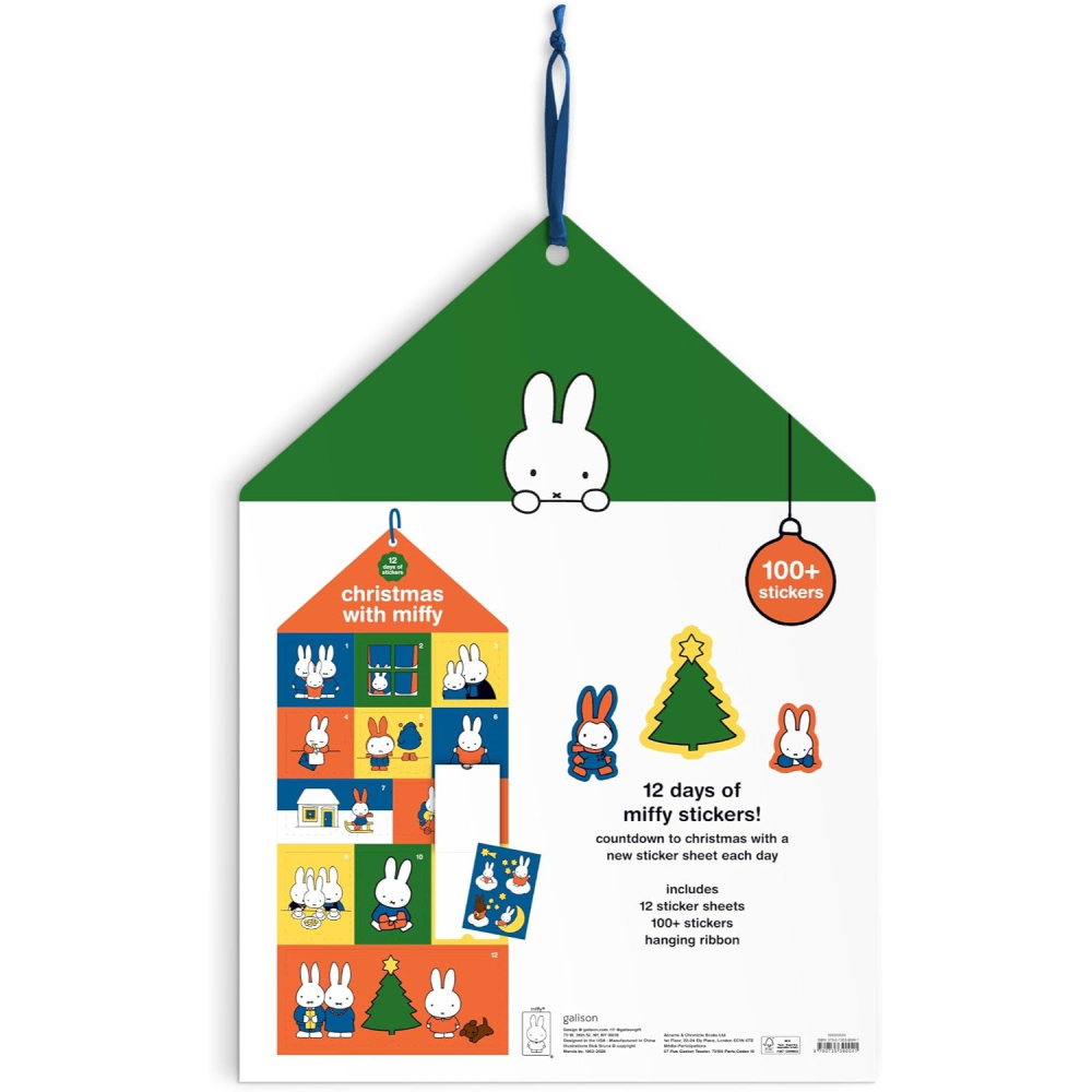 Miffy米飛兔 聖誕貼紙倒數日曆-細節圖3