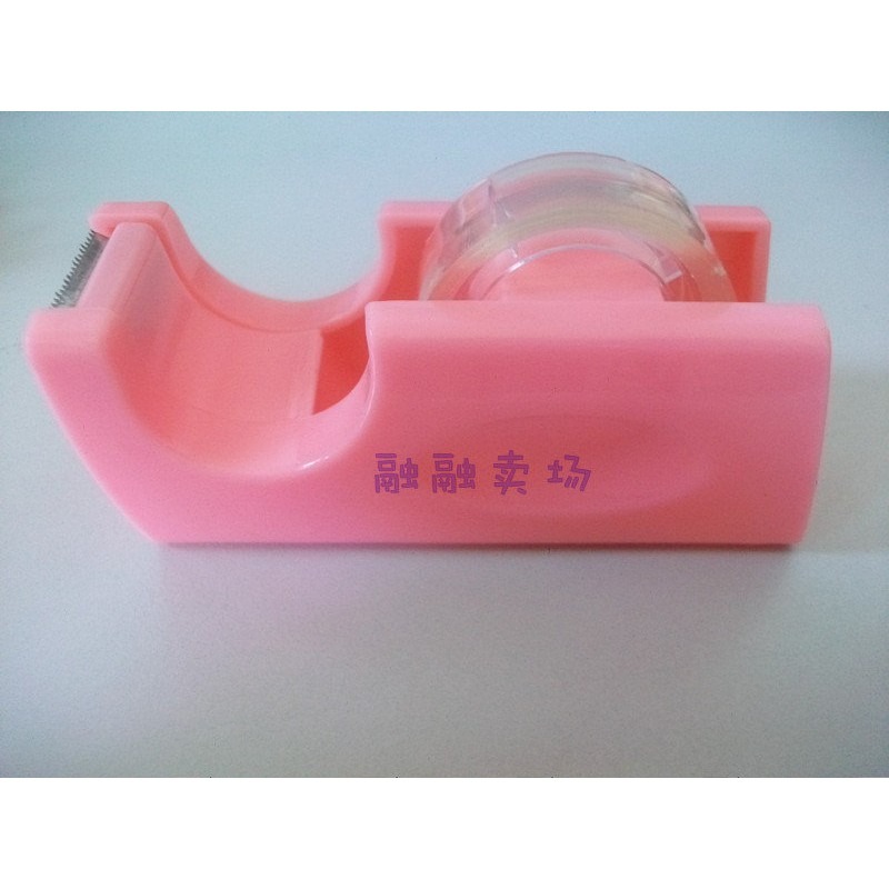 志志賣場-小膠台 膠帶機+膠帶 不挑色隨機出 可當禮品及贈品送人-細節圖2