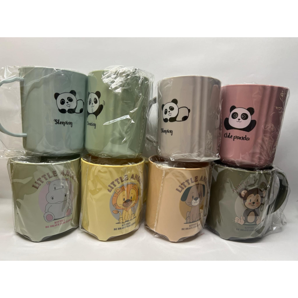 志志賣場-漱口杯  水杯  牙刷杯  塑膠杯  杯子  350ml   (不挑色隨機出貨)-細節圖2