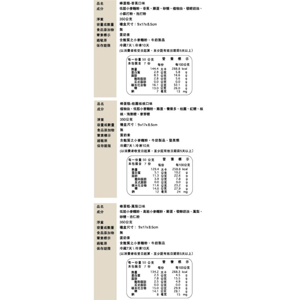 棒蛋糕-鳳梨口味(禮盒裝/附提袋/低溫配送)-細節圖5