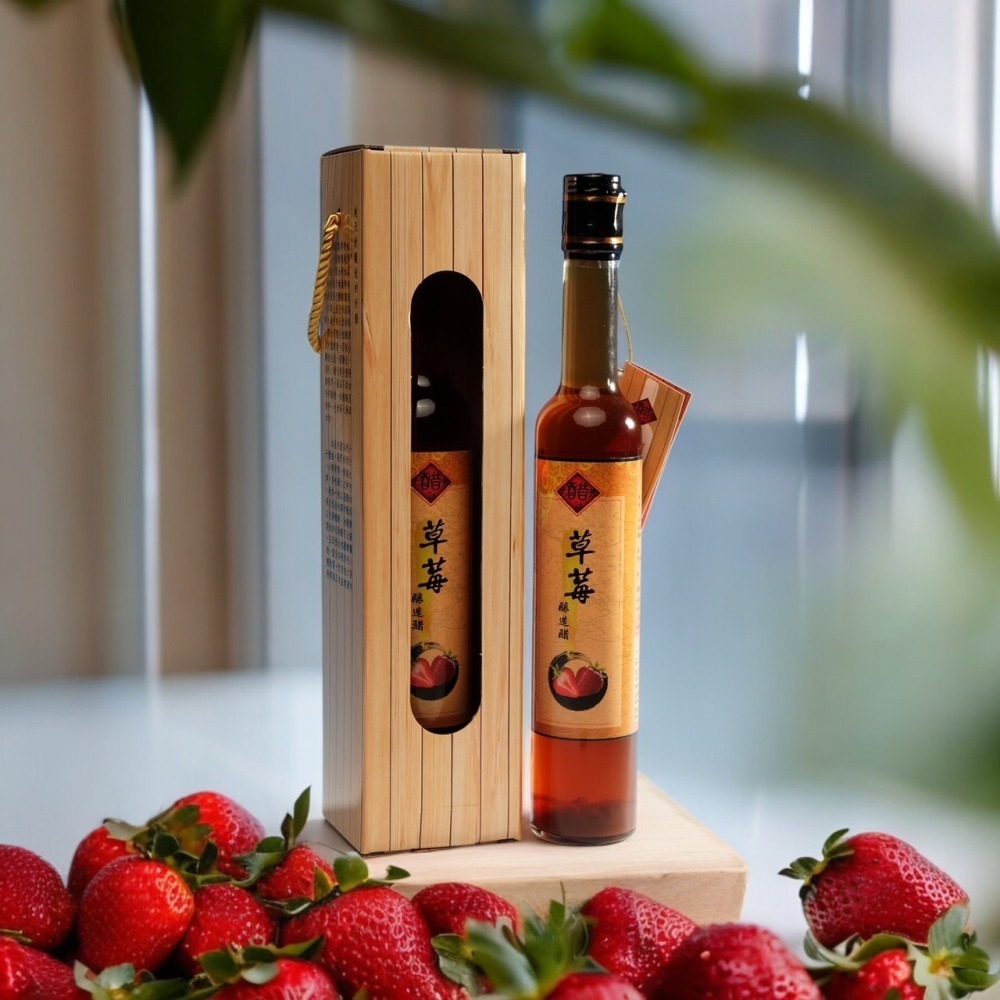 草莓釀造醋 大瓶裝 415ml-細節圖2