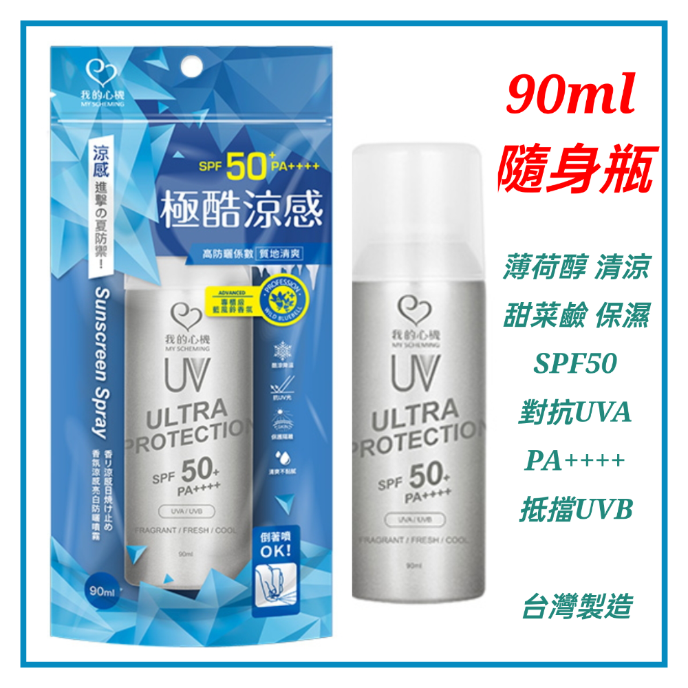 台灣製造 我的心機防曬噴霧 防水抗汗高係數防曬噴霧 身體防曬 戶外防曬乳 妮維雅防曬乳-規格圖1