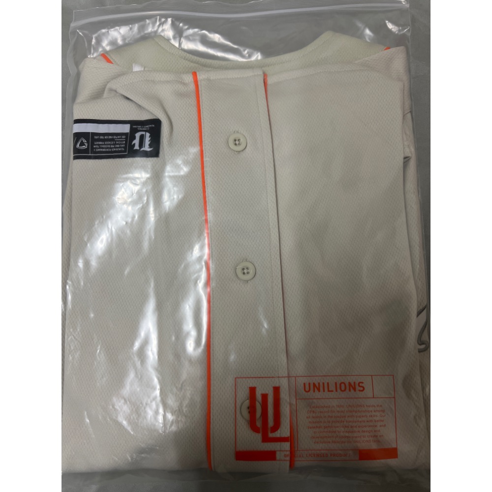 ［全新含吊牌]中華職棒 統一獅 會員聯名 球衣 XL號-細節圖4