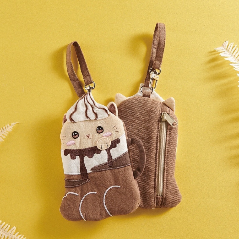 喵倆森X樣樣好物 奶泡貓造型零錢包-細節圖3