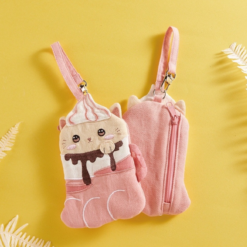 喵倆森X樣樣好物 奶泡貓造型零錢包-規格圖7