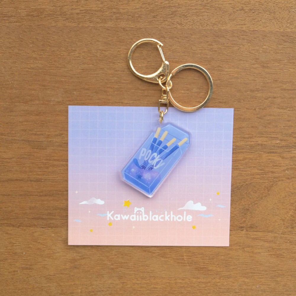 喵星繽紛插畫壓克力鑰匙圈-規格圖7