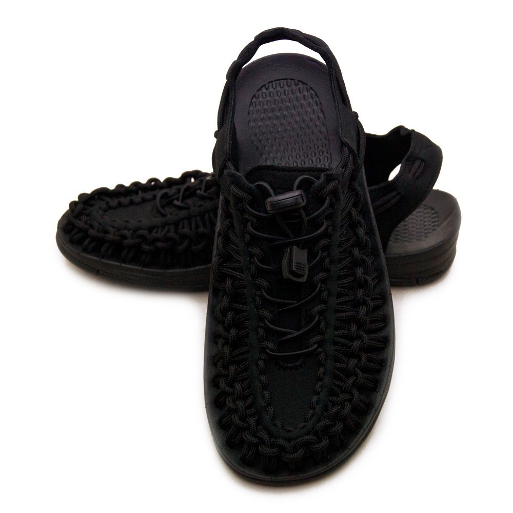 【利嘉夢】DIADORA 迪亞多那 水陸兩用復古鱷魚編織涼鞋 黑 31779 女-細節圖3