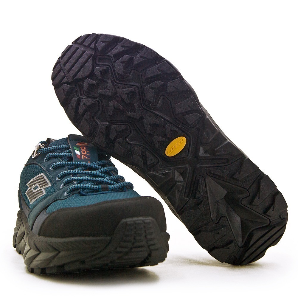 【利嘉夢】LOTTO4E寬楦專業郊山戶外防潑水越野跑鞋 CT700系列 藍黑 5746 男-細節圖5