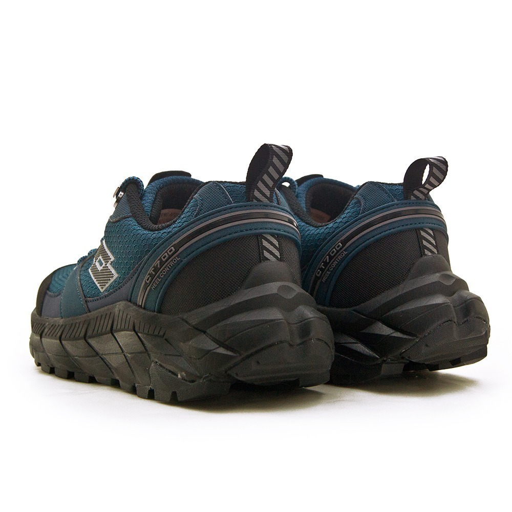 【利嘉夢】LOTTO4E寬楦專業郊山戶外防潑水越野跑鞋 CT700系列 藍黑 5746 男-細節圖6