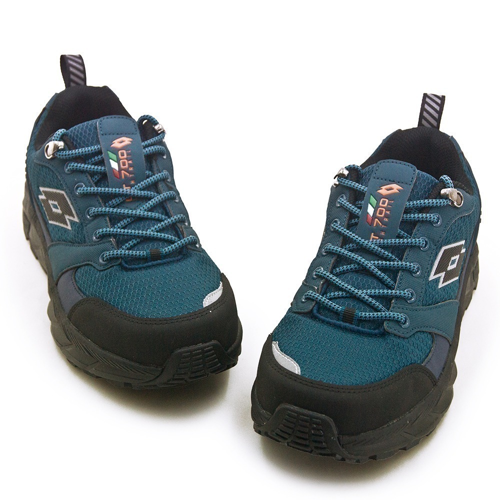 【利嘉夢】LOTTO4E寬楦專業郊山戶外防潑水越野跑鞋 CT700系列 藍黑 5746 男-細節圖2