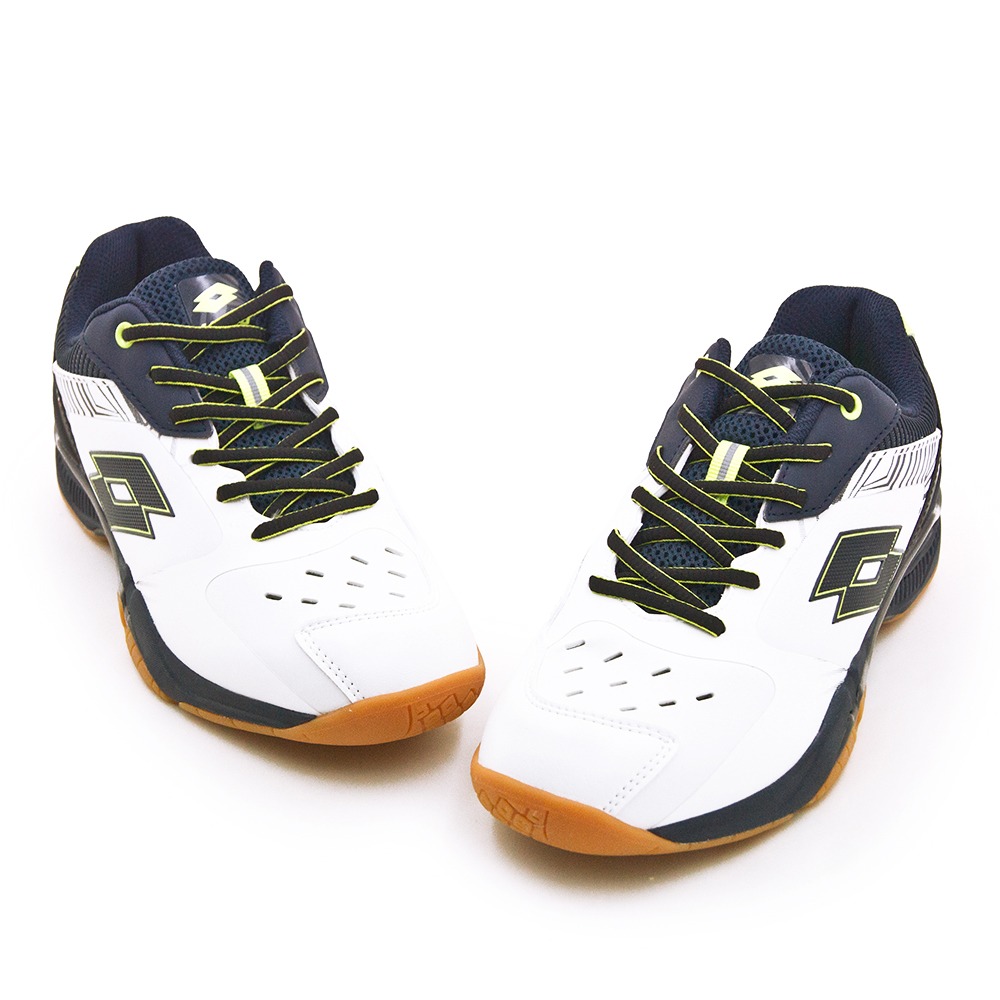 【利嘉夢】LOTTO 專業輕量高彈力羽球鞋 APOLLO IV 阿波羅系列 白藍綠 5726 男-細節圖2