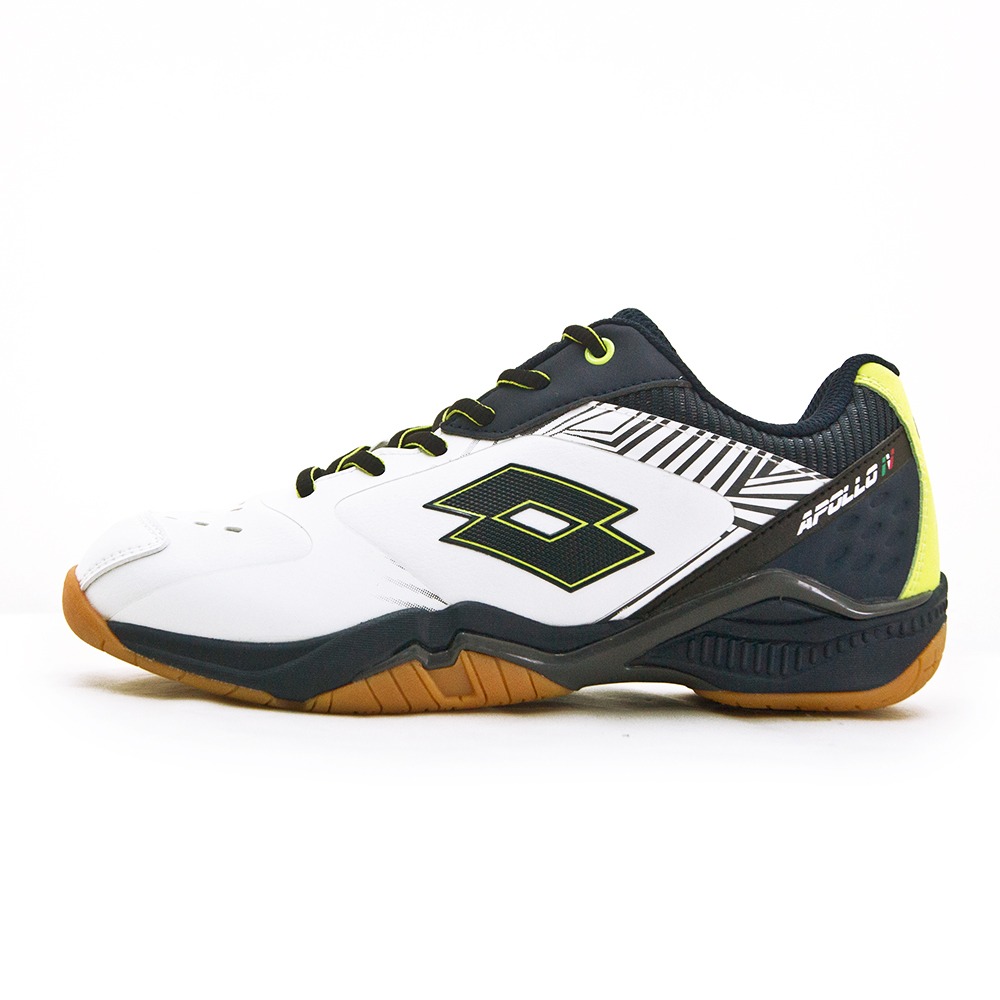 【利嘉夢】LOTTO 專業輕量高彈力羽球鞋 APOLLO IV 阿波羅系列 白藍綠 5726 男-細節圖4