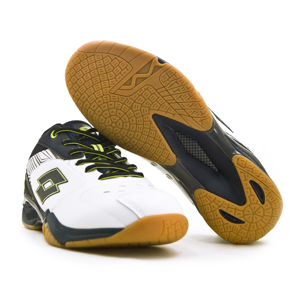 【利嘉夢】LOTTO 專業輕量高彈力羽球鞋 APOLLO IV 阿波羅系列 白藍綠 5726 男-細節圖5