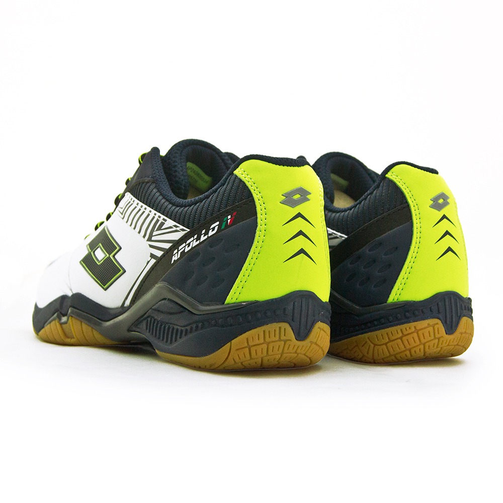 【利嘉夢】LOTTO 專業輕量高彈力羽球鞋 APOLLO IV 阿波羅系列 白藍綠 5726 男-細節圖6