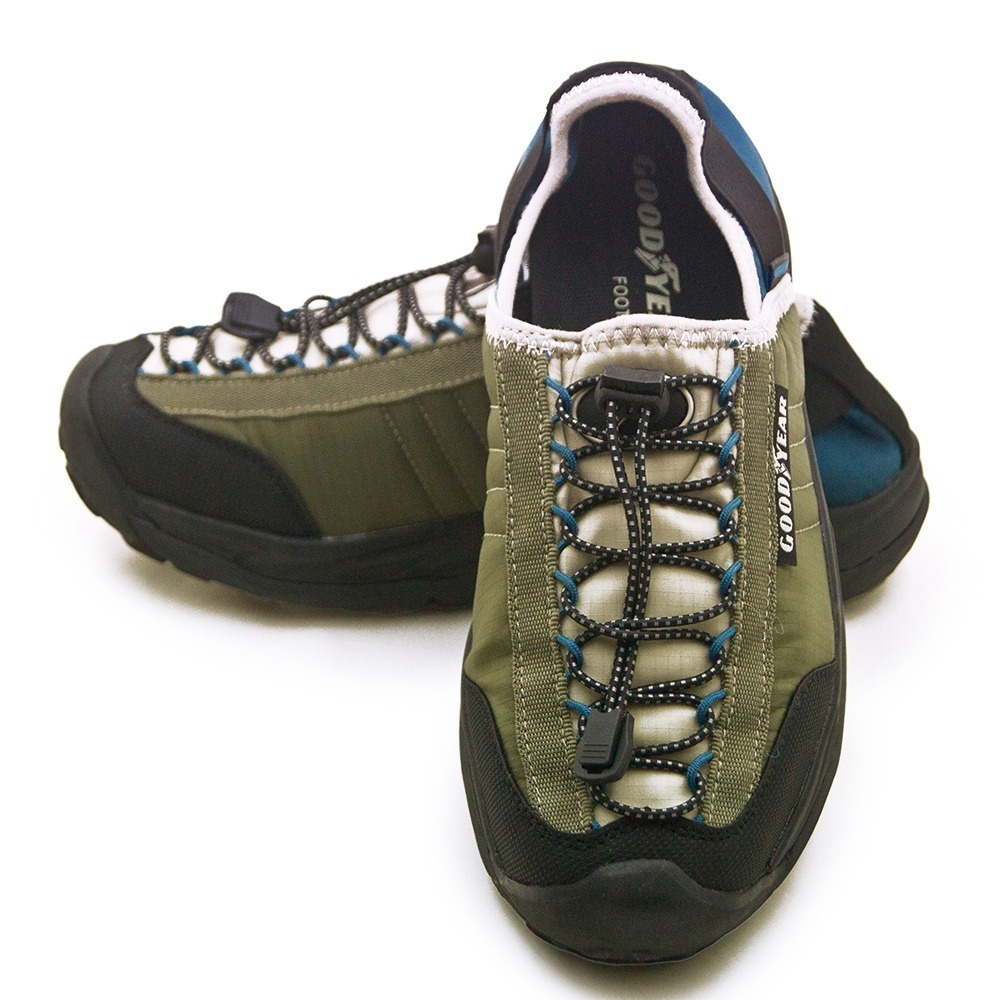 【利嘉夢】GOODYEAR 固特異專業多功能防潑水戶外兩用露營鞋 露營樂系列 綠黑藍 43805 男-細節圖3
