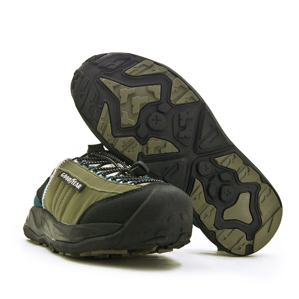 【利嘉夢】GOODYEAR 固特異專業多功能防潑水戶外兩用露營鞋 露營樂系列 綠黑藍 43805 男-細節圖5