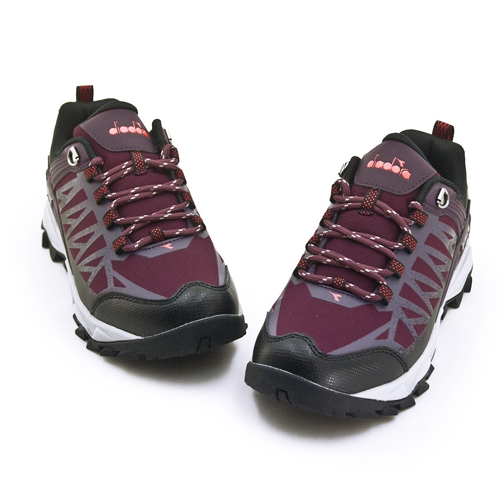 【利嘉夢】DIADORA 迪亞多那 戶外野趣郊山防潑水越野鞋 自然行者系列 紫紅黑 31759 女-細節圖2