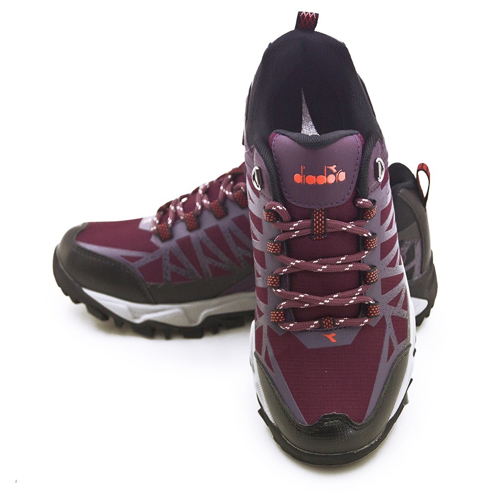 【利嘉夢】DIADORA 迪亞多那 戶外野趣郊山防潑水越野鞋 自然行者系列 紫紅黑 31759 女-細節圖3