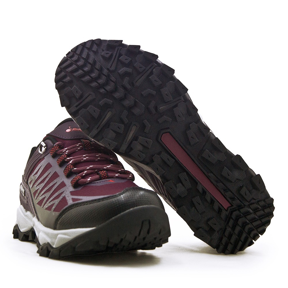 【利嘉夢】DIADORA 迪亞多那 戶外野趣郊山防潑水越野鞋 自然行者系列 紫紅黑 31759 女-細節圖5