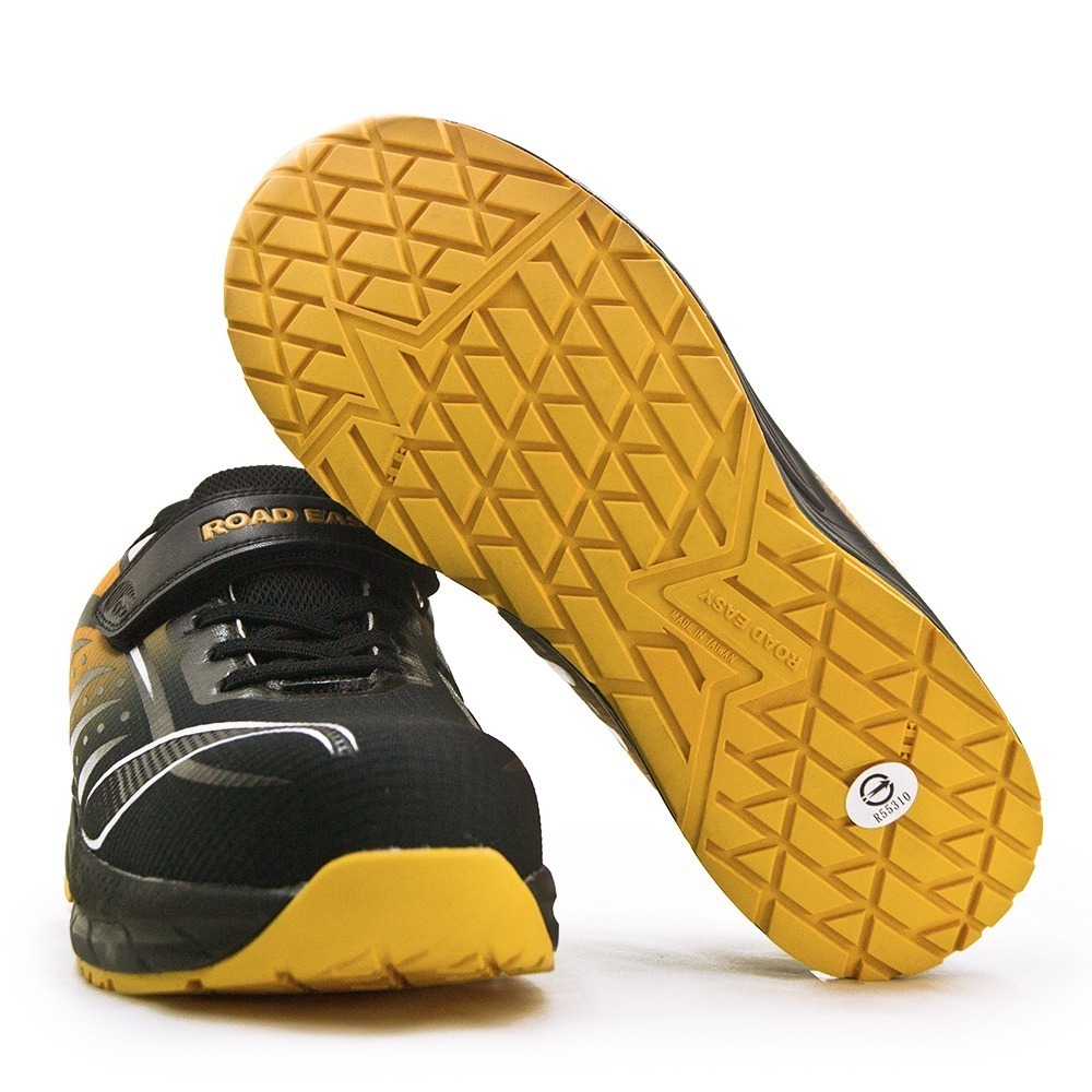 【利嘉夢】ROAD EASY 路益 3E寬楦護趾抗衝擊多功能防護工作鞋 MIT台灣製造 黑黃銀 883222 男-細節圖5