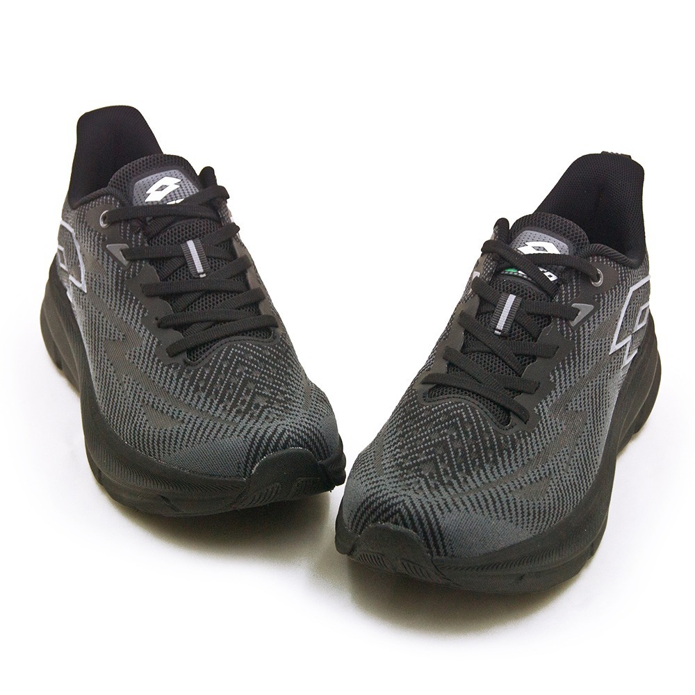 【利嘉夢】LOTTO 專業輕量3E寬楦避震慢跑鞋 超速跑MAX系列 黑灰 5400 男-細節圖2