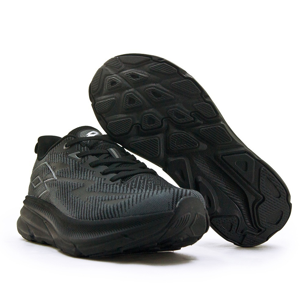 【利嘉夢】LOTTO 專業輕量3E寬楦避震慢跑鞋 超速跑MAX系列 黑灰 5400 男-細節圖5