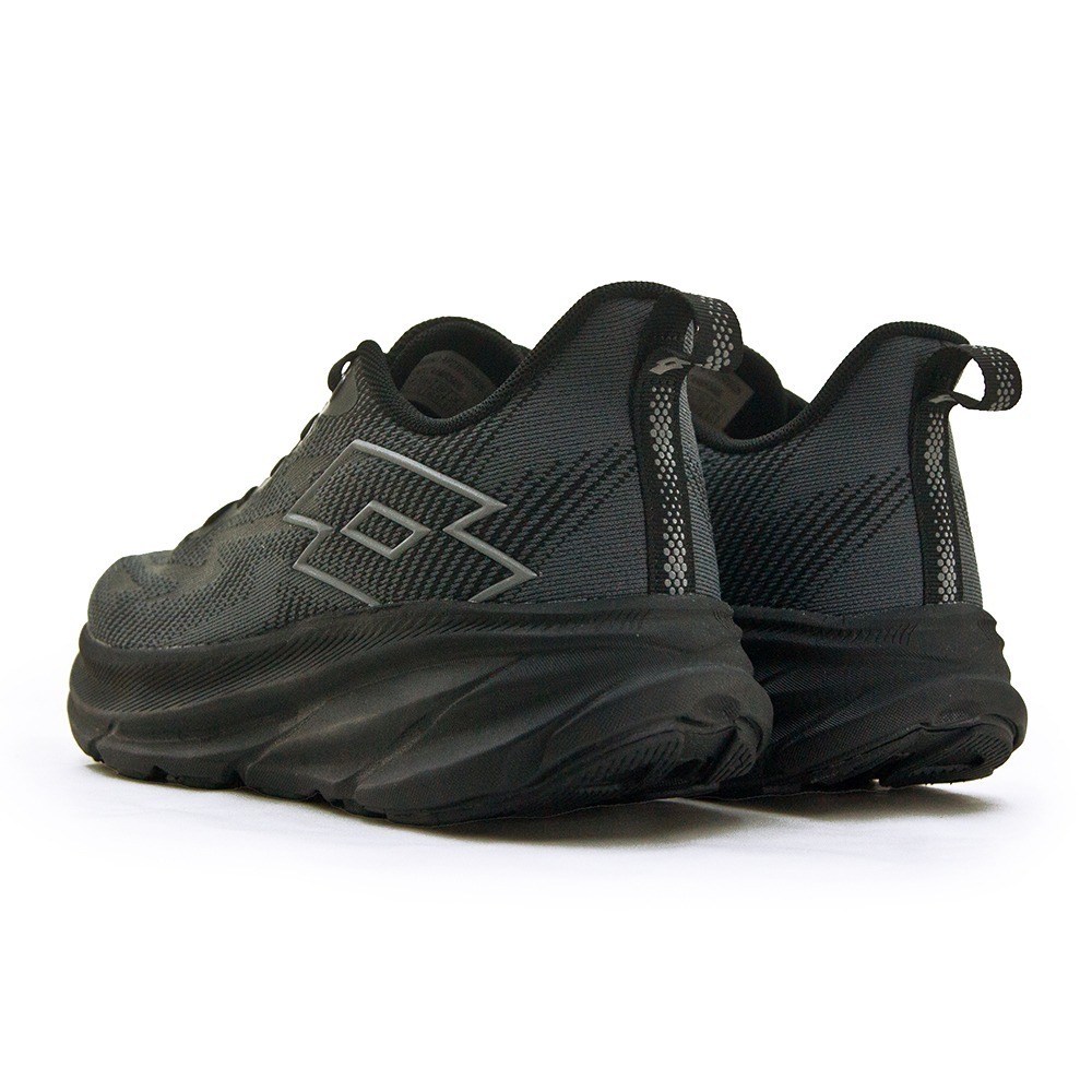 【利嘉夢】LOTTO 專業輕量3E寬楦避震慢跑鞋 超速跑MAX系列 黑灰 5400 男-細節圖6