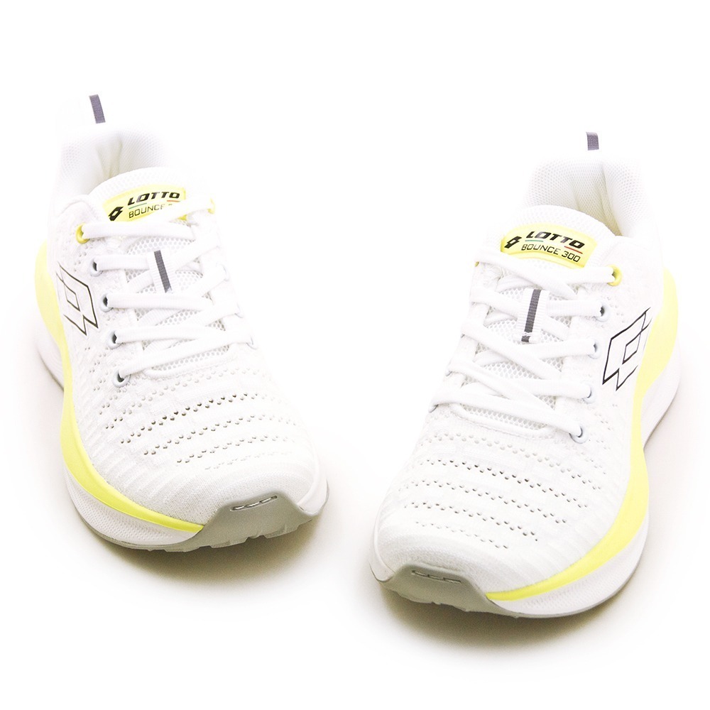 【利嘉夢】LOTTO 專業輕量Q彈避震慢跑鞋 躍彈系列 白萊姆黃 8034 女-細節圖2