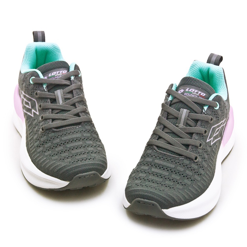 【利嘉夢】LOTTO 專業輕量Q彈避震慢跑鞋 躍彈系列 灰紫藍 8038 女-細節圖2