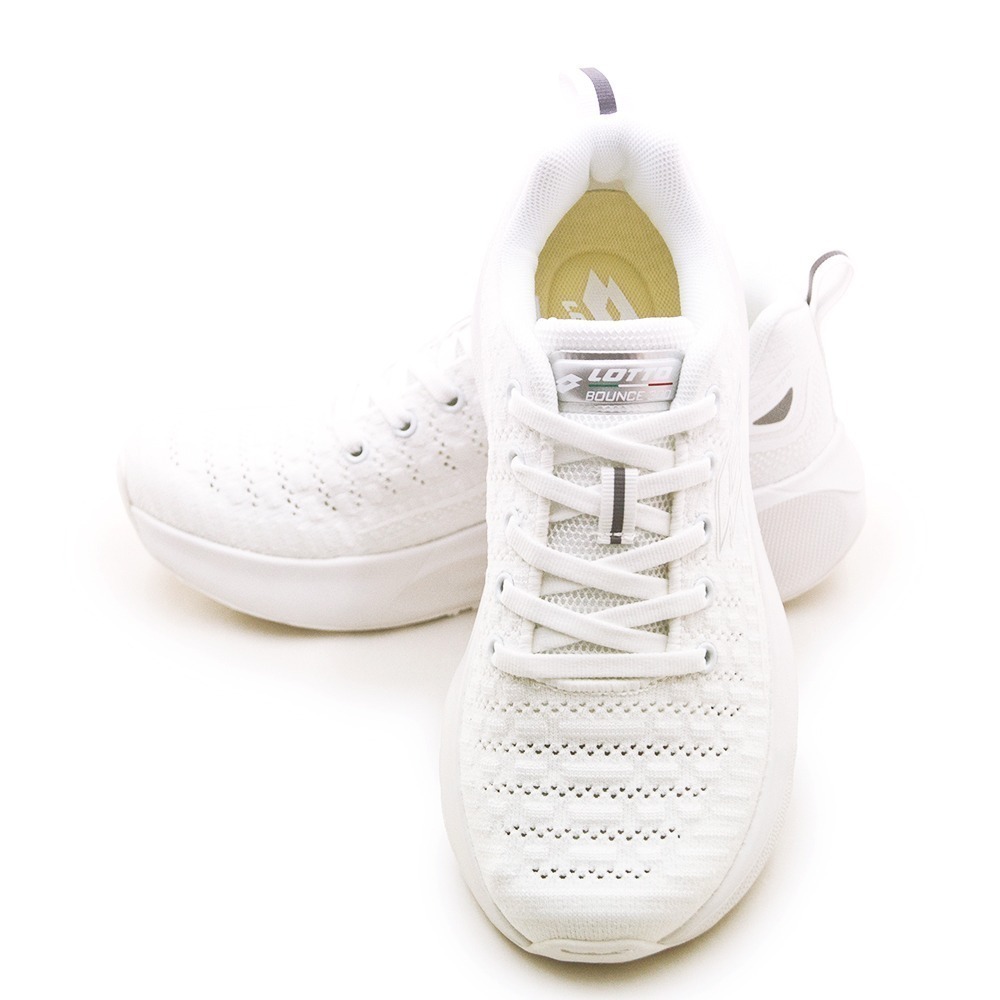 【利嘉夢】LOTTO 專業輕量Q彈避震慢跑鞋 躍彈系列 白色學生鞋 白灰 8039 女-細節圖3