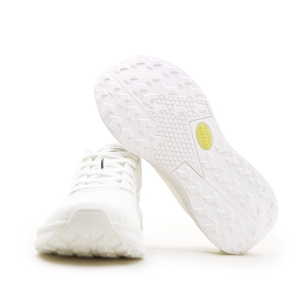 【利嘉夢】LOTTO 專業輕量Q彈避震慢跑鞋 躍彈系列 白色學生鞋 白灰 8039 女-細節圖5