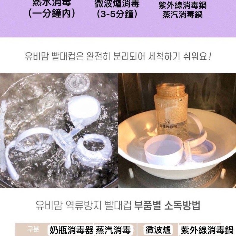 （現+預購）韓國🇰🇷Ubmom 防回流水杯。一般款。贈重力吸球。-細節圖6