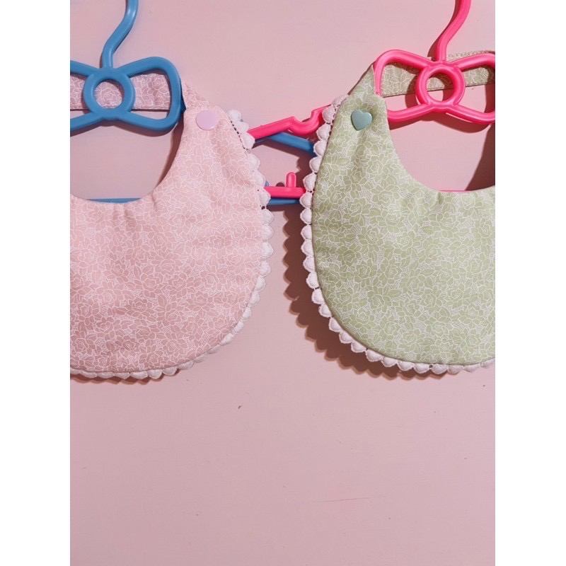 古典薔薇愛心蕾絲花邊手作圍兜兜-細節圖2