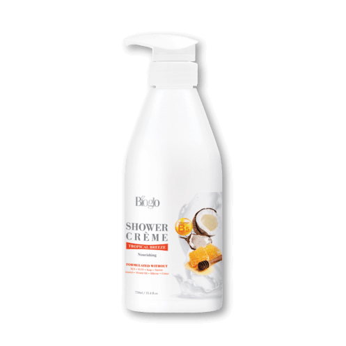 科士威BIOGLO經典沐浴霜-極潤修護🫧熱帶椰子香味 維他命b5 牛奶蛋白 保濕沐浴乳 滋潤沐浴霜-細節圖2