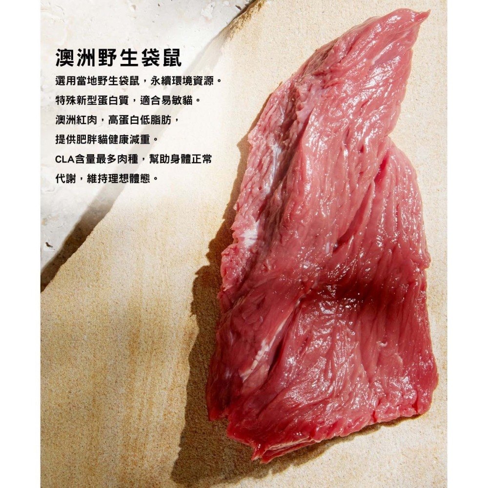【奇境】無穀凍乾全齡貓糧｜野生袋鼠+羊肺凍乾1.8kg-細節圖3