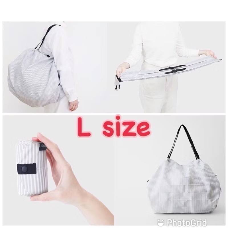 健健美專賣店💝現貨 日本 Shupatto 秒收 大號 購物包 L號 2020款 購物袋 環保袋 購物袋 秒收包-細節圖5
