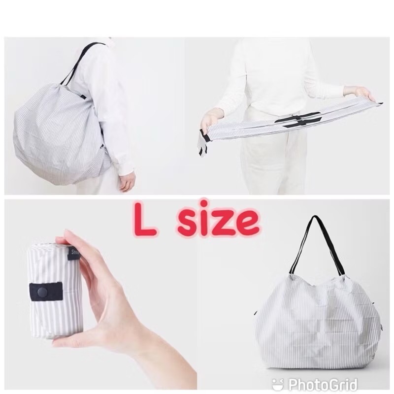 健健美專賣店💝現貨 日本 Shupatto 秒收 大號 購物包 L號 2020款 購物袋 環保袋 購物袋 秒收包-細節圖5