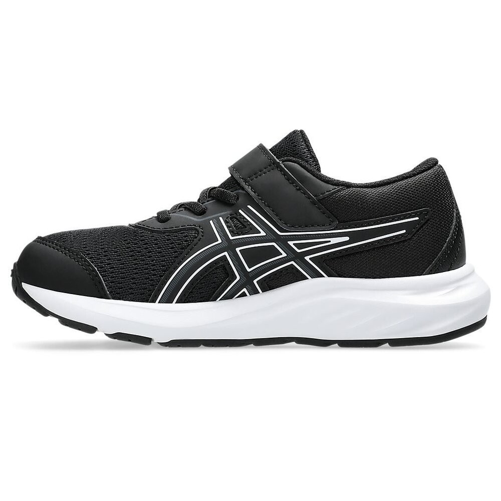 【魔法童鞋】ASICS 中童 黑底白線運動鞋 1014A338-002-細節圖4