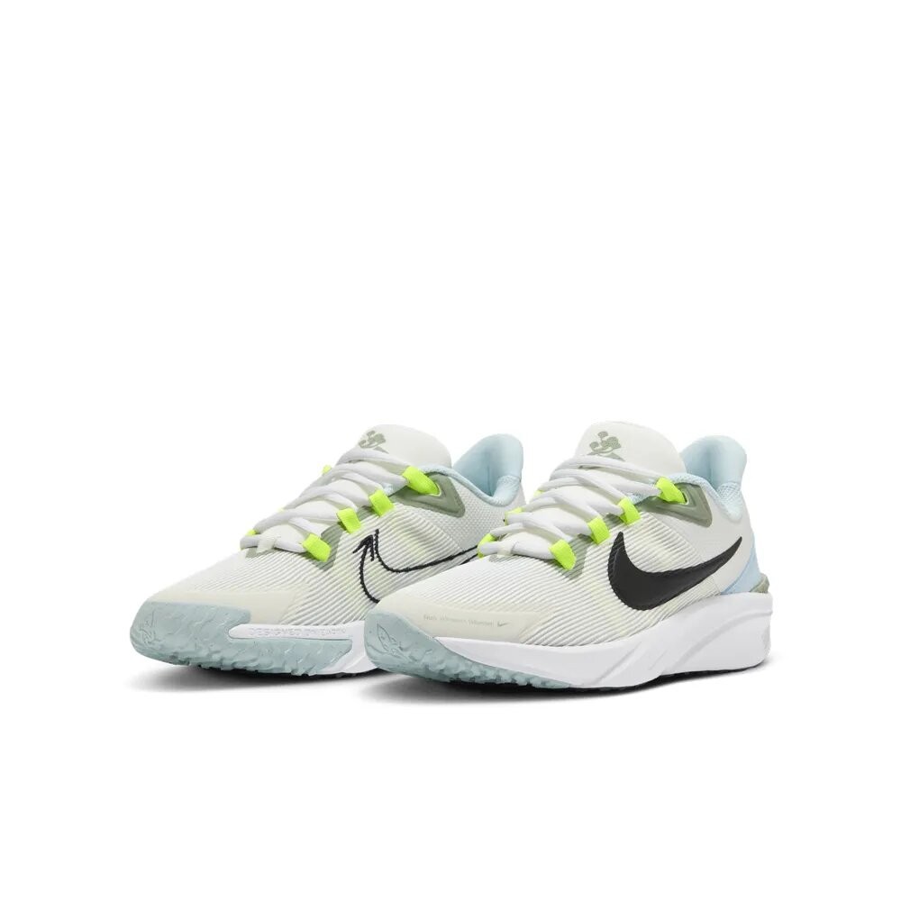 【魔法童鞋】NIKE 耐吉 STAR RUNNER 4 NN (GS) 大童鞋 休閒鞋 跑步鞋 米白 藍 HQ3469--規格圖5