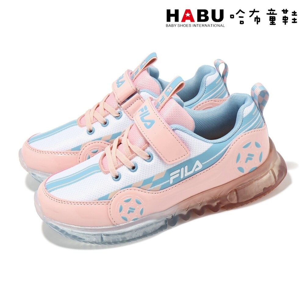 【魔法童鞋】FILA KIDS 斐樂 賽車 燈鞋 運動鞋 粉 白 藍 7-J835Y-531 - Magic kids魔法童鞋 - iOPEN ...